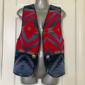 Rhonda Stark Vintage Southwestern Concho Vest